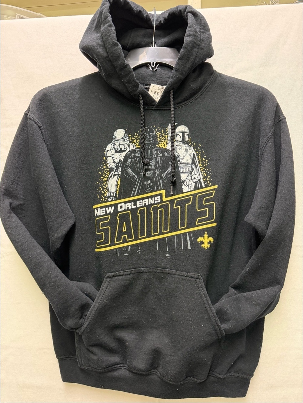 New Orleans Saints Star Wars Black Pullover Hoodie Medium